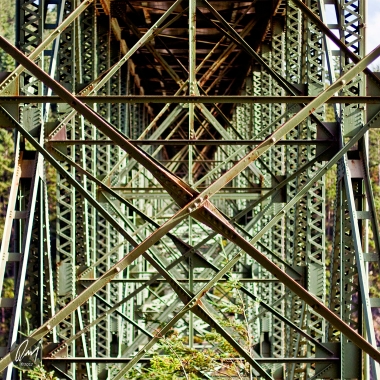 Under the bridge at Deception Pass